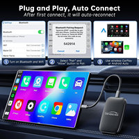 Adaptador Inalámbrico Carplay Android Apk con YouTube y Netflix Integrados, Reproductor Android para Auto, Dispositivo de Transmisión para Auto a través de Carplay