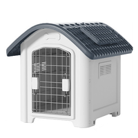 Vente en gros de chenil pour chien en plastique imperméable pour grands chiens, à utiliser en extérieur