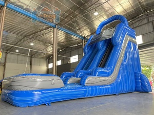 Château gonflable aquatique commercial Le Teng LT-62 de 16 pieds pour enfants et adultes, <span class=keywords><strong>toboggan</strong></span> gonflable pour fêtes en plein air, certifié CE - Product Image 2