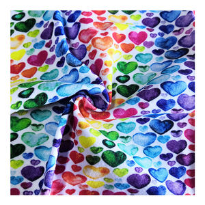 شكل قلب مخصص مطبوعة الخيزران نسيج قطن لدن لعيد الحب - Product Image 1