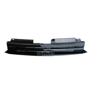 Calandre avant sans logo Volkswagen Golf Mk6, noir piano, plastique ABS, pour calandres de voiture VW - Product Image 1