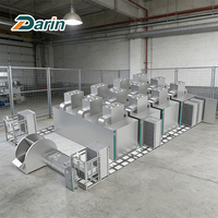 Séchoir industriel automatique pour friandises pour animaux de compagnie 1000 kg/h et ligne de palettisation en acier inoxydable de qualité alimentaire, garantie 2 ans