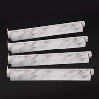 Règle de Mahjong style juif américain 2-en-1 (règle et support de tuiles) avec tige de poussée, support de Mahjong 17,5 pouces en ABS, pour 4 joueurs