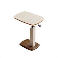 Table basse en bois moderne minimaliste légère mais robuste, rotative à 360° et réglable en hauteur, pour salon et chambre à coucher