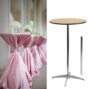 Meilleure vente 2026 - Personnalisation gratuite - Comptoir de <span class=keywords><strong>bar</strong></span> rond en <span class=keywords><strong>bois</strong></span> massif - <span class=keywords><strong>Table</strong></span> <span class=keywords><strong>haute</strong></span> fixe pour cocktails - Utilisation en restaurant et hôtel - Product Image 2