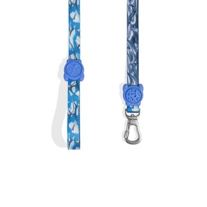 สายจูงสุนัข H3D ลายดอกไม้สีฟ้า ปรับระดับได้ - Product Image 1