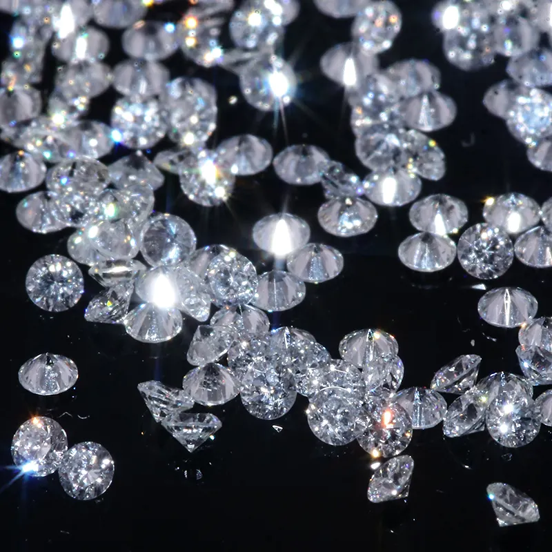 IGI Certificate DEF VVS White round bright cut 0.1 carat diamond HPHT laboratory bred bare diamond for custom jewelry