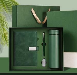 Libreta de Lujo Corporativa A5 al por Mayor, Caja de Regalo, USB, Libreta de Cuero Personalizable con Juego de Bolígrafos y Botella de Agua, Regalo Empresarial - Product Image 1