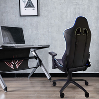 Chaise de jeu d'ordinateur de logo personnalisé professionnel Style de course moderne matériau PU réglable pour une utilisation au bureau