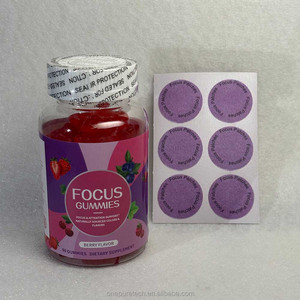 Gummies Focus saveur Baies, 60 unités, complément alimentaire pour la santé cérébrale, ingrédients naturels pour adultes – Vente chaude OEM - Product Image 5