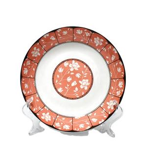 Platos de Restaurante de 8 Pulgadas con Impresión, Vajilla de Cerámica con Impresión por Tampografía, Platos de Porcelana con Diseño Artístico para el Sudeste Asiático - Product Image 1