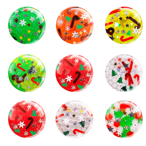 Promotion Halloween TPR doux soulagement du Stress noël presser boules de raisin soulager balle presser jouets avec paillettes - Product Image 6