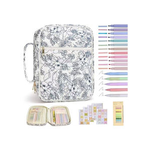 Bolsa Organizadora Multi-bolsos, Estojo para Transporte de Bíblia em Estilo Casual com Estampa Floral - Product Image 4