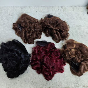 Promoción 25$ Letsfly Cierre de Encaje 4x4 Venta al por Mayor Pelucas de Ondas Sueltas 99J Pelucas Cortas con Raíz Oscura Cabello Humano Natural Pelucas Baratas - Product Image 2