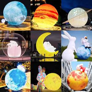 अंतरिक्ष थीम सजावट inflatable चंद्रमा ग्रह गुब्बारे बॉल जूटर मॉडल मॉल से सजाए गए इंफ्लेटेबल ग्रह - Product Image 3