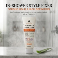 Gel Coiffant Fixateur Privé 250ml à l'Huile d'Argan Bio, Tenue Forte, Coiffage Durable, Hydratant, Application Sous la Douche pour Cheveux Bouclés