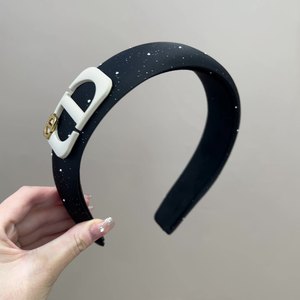 <span class=keywords><strong>2025</strong></span> mùa đông mới phong cách da lộn miếng bọt biển thư <span class=keywords><strong>headband</strong></span> cho phụ nữ tóc phụ kiện - Product Image 2