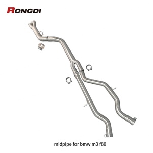 Envío Rápido, Tubo Intermedio Individual Rongdi de Acero Inoxidable 304 de 1.5 mm y 3.5 Pulgadas para F80 M3 F82 M4 S55 3.0T 2014-2019 Performance - Product Image 2