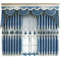 Cortina jacquard e bordado, escandinavo luxuoso, rideau 2022 poliéster, rideaux cortinas de janela de salão de beleza, novo, 100%