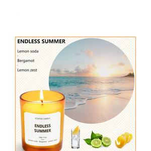 Tasse orange 100g bougie <span class=keywords><strong>d</strong></span>'aromathérapie atmosphère avancée cire de soja sans fumée fête anniversaire chambre <span class=keywords><strong>parfum</strong></span> maison - Product Image 4