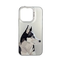 Mignon Pet Dog Simple Élégant Cool Téléphone étui pour iphone 16 15 14 13 12 11 Pro Max/Pro/Plus Anti-chute Couverture Arrière Souple