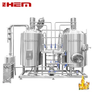 Peralatan Pembuat Bir, 300L 500L 1000L Stainless Steel Peralatan Pembuat Bir Sistem Peralatan Pembuatan Bir Mikro