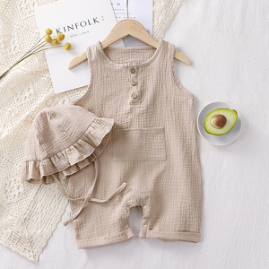 Neonate neonate vestiti estivi set corti <span class=keywords><strong>pagliaccetto</strong></span> <span class=keywords><strong>senza</strong></span> <span class=keywords><strong>maniche</strong></span> per neonati maschi ragazze Ajamas tuta - Product Image 6