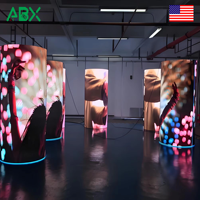 Écran LED Circulaire P2.5 1080P 2000cd Flexible Courbe Mur Vidéo LED pour Expositions Concerts Scènes Événements