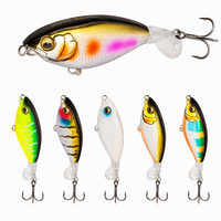 Leurre de surface de haute qualité 65mm 80mm 6 couleurs Whopper Plopper pour eau salée avec queue rotative flottante