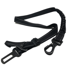 Cinturón de seguridad resistente personalizado, correa elástica de seguridad, cinturón de seguridad reflectante ajustable para perros, correa para perros de raza mediana y grande - Product Image 1