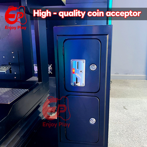 เครื่องเล่นเกมขับรถแบบหยอดเหรียญ 1 ที่นั่ง พร้อมไฟ LED และตัวรับเหรียญ สำหรับศูนย์เกม - Product Image 6
