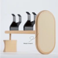 Organisateur d'accessoires de jeu en bois massif support de contrôleur universel robuste support de casque support de casque stockage multifonctionnel