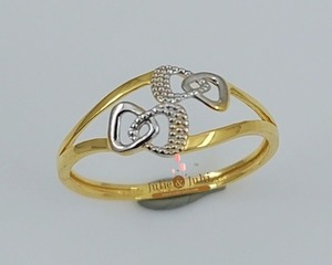 แหวนทองสีเหลืองราชวงศ์22Ct สำหรับสตรีผิวมันวาวสดใสสำหรับพิธีหมั้นเจ้าสาวงานรื่นเริงโอกาสในชีวิตประจำวัน - Product Image 1