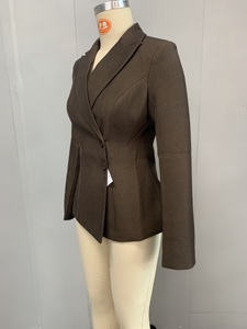 Elegante Completo Formale da Ufficio per Donna, 50% Lana, Smoking con Chiusura Monopetto, Design Traspirante - Product Image 4