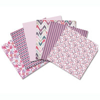 Pack de papier pour scrapbooking GF Love Violet Bloom Design, 12 motifs, 6x6 pouces, carton épais, origami, artisanat fait main, bricolage