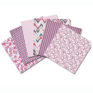 Pack de papier pour scrapbooking GF Love Violet Bloom Design, 12 motifs, 6x6 pouces, carton épais, <span class=keywords><strong>origami</strong></span>, artisanat fait main, bricolage - Product Image 4