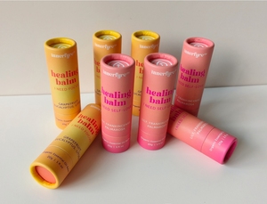 Custom Eco-Friendly Kraft Paper Tube <b>Compostable</b> Recycled Materials Lip Balm Lipstick Deodorant Stick Container <b>Small</b> Batch - Product Image 2