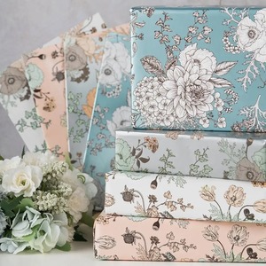 Custom Eco-Friendly Recyclable Floral <b>Pattern</b> Metallized <b>Paper</b> Roll Single Side Coated PE Waterproof Offset Printing Packaging - Product Image 4