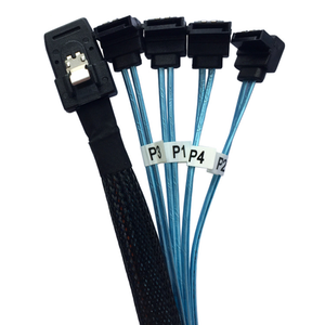 High Quality <strong>Mini</strong> <strong>Sas</strong> 36p Sff 8087 to 4 Sata 7p <strong>Cable</strong> 0.5m 1m 12gbps Hard Drive Data Transmission Splitter Computer Accessories - Product Image 2