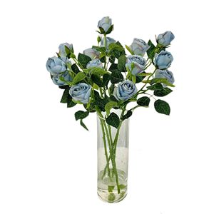 Rosa Seca de Estilo Europeo, Flor Artificial de Rosa Antigua para Decoración del Hogar, Mesa de Comedor, Rosa de Interior de Alta Calidad - Product Image 5