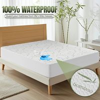 Protège-matelas respirant et imperméable Aosen 270 GSM en viscose de bambou rafraîchissante, fabriqué à partir de bambou, avec bords ajustés profonds
