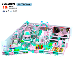 Set de Juegos Interior de Espuma Suave Serie Macaron Rosa de Lujo para Niños Pequeños, Instalaciones de Parque de Diversiones - Product Image 2