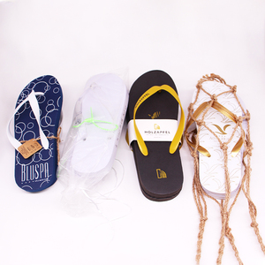 Nicecin - Pantuflas de Recuerdo para Fiestas al por Mayor, Pantuflas Blancas Baratas para Bodas en la Playa, Recuerdos para <span class=keywords><strong>Invitados</strong></span> de <span class=keywords><strong>Boda</strong></span>, <span class=keywords><strong>Chanclas</strong></span> para Mujer - Product Image 2
