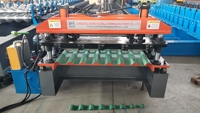 Machine de fabrication de carreaux de mur trapézoïdaux personnalisés en usine avec moteur à roulement à engrenages en acier coloré productivité élevée