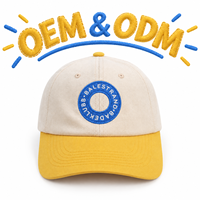 Casquette de papa en coton pur bicolore de qualité supérieure, 6 panneaux, logo brodé personnalisé, étiquette vintage, casquette souple non structurée