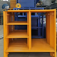 Échafaudage mobile galvanisé à cadre portique épaissi pour la décoration de chantiers de construction, échafaudage mobile renforcé
