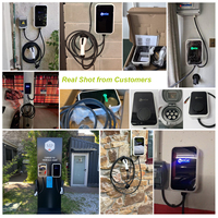 Zencar OCPP Wallbox EV Charger 22KW 11KW 7KW Tipe 2 Stasiun Pengisian Daya Pintar Terkontrol Aplikasi dengan WiFi dan Load Balancing Aplikasi