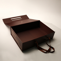 Boîte cadeau de luxe personnalisée en gros, boîte en carton rigide pliable magnétique, grande boîte pour vêtements, perruques, extensions de cheveux