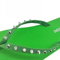 Tongs pour femme personnalisables avec logo, tendance mode, lumineuses, légères, avec sangle, semelle EVA, pour extérieur, intérieur, plage et maison