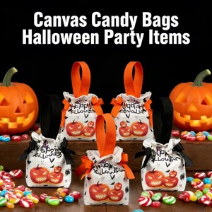 Nouveau sac en toile citrouille d'Halloween, Festival des Sorcières, Fête d'Horreur, Sac cadeau pour bonbons <span class=keywords><strong>de</strong></span> <span class=keywords><strong>maternelle</strong></span> - Product Image 1
